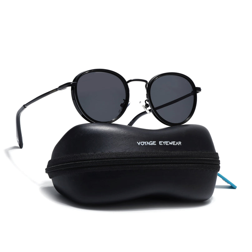 Captain | Matte Black Wayfarer Polarized Sunglasses - PMG3980