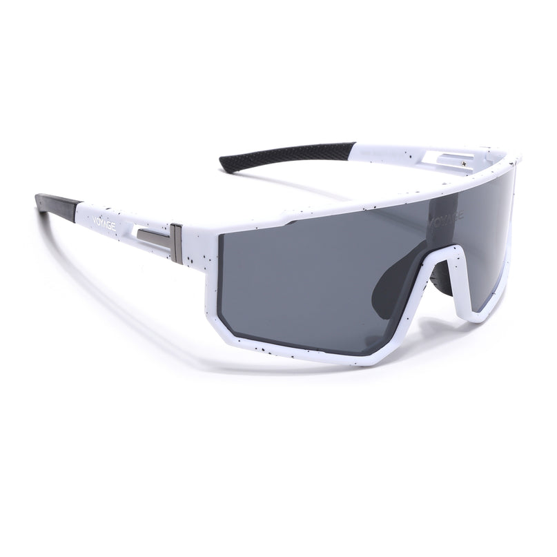 Drift Polarized Sunglasses  (Black Lens | White Frame - PMG6054)