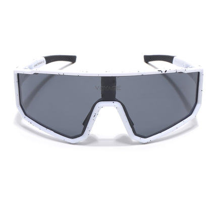 Drift Polarized Sunglasses  (Black Lens | White Frame - PMG6054)