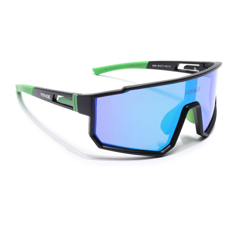 Drift Polarized Sunglasses (Multicolor Lens | Black Frame - PMG6059)