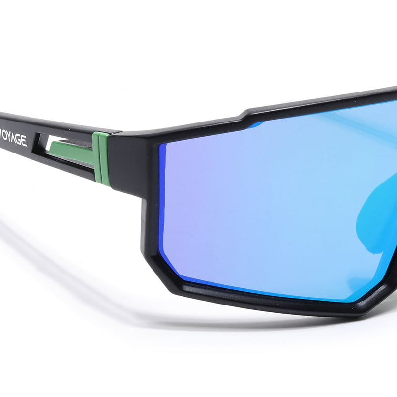 Drift Polarized Sunglasses (Multicolor Lens | Black Frame - PMG6059)