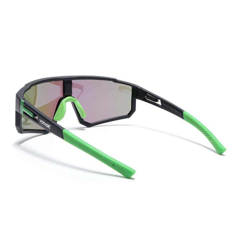 Drift Polarized Sunglasses (Multicolor Lens | Black Frame - PMG6059)