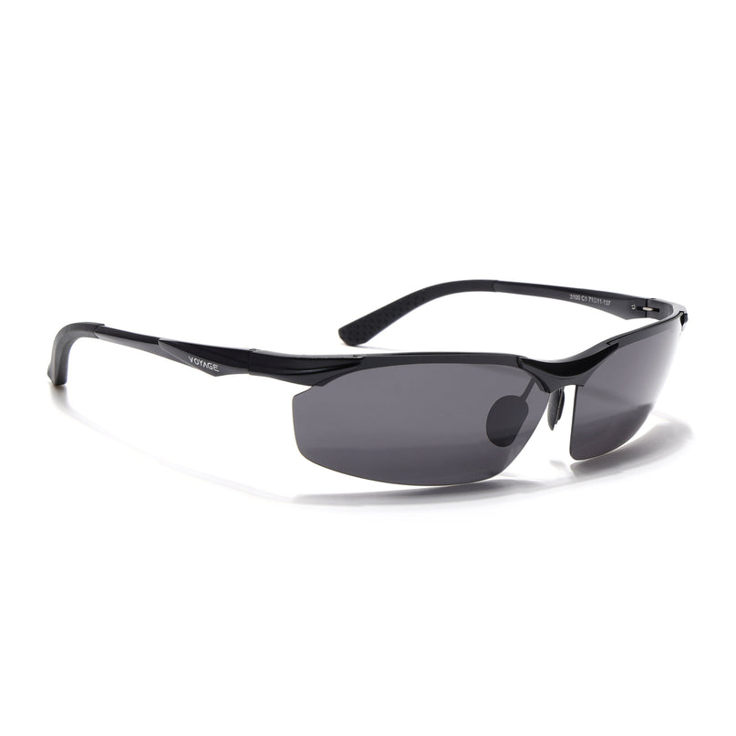 Turbo Aluminium | Black Polarized Sunglasses - PMG4647