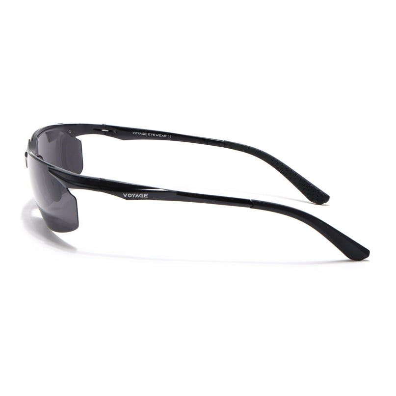 Turbo Aluminium | Black Polarized Sunglasses - PMG4647