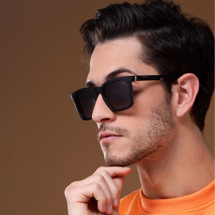 Purple & Clear Wayfarer Polarized Sunglasses - PMG4570