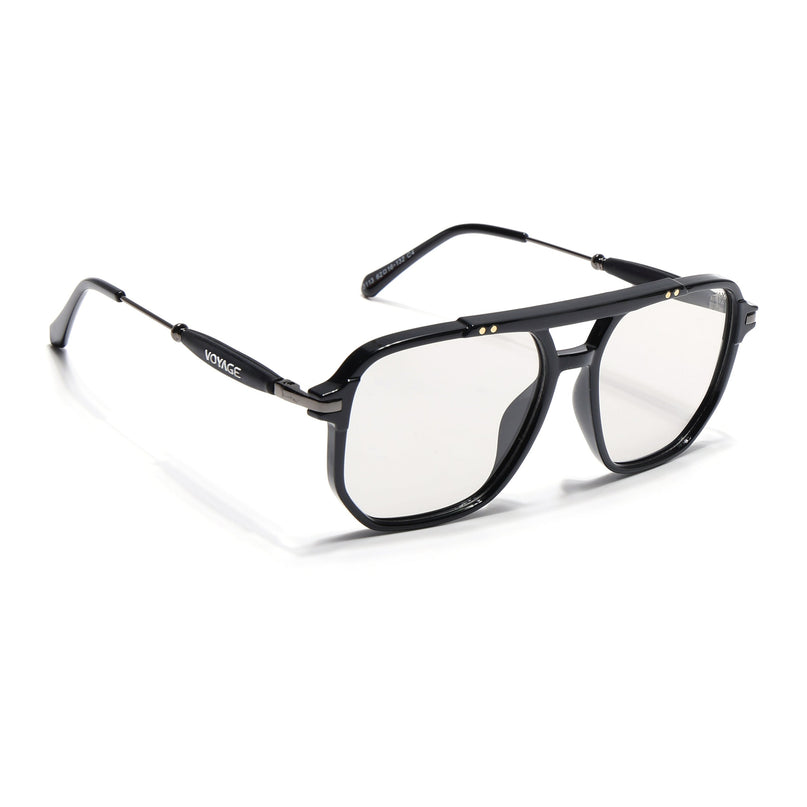 Voyage Exclusive Black Wayfarer Eyeglasses for Men & Women - MG5439-C1