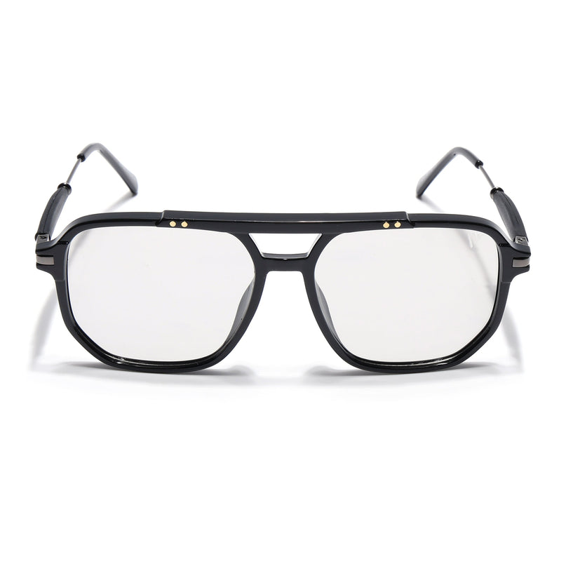 Voyage Exclusive Black Wayfarer Eyeglasses for Men & Women - MG5439-C1