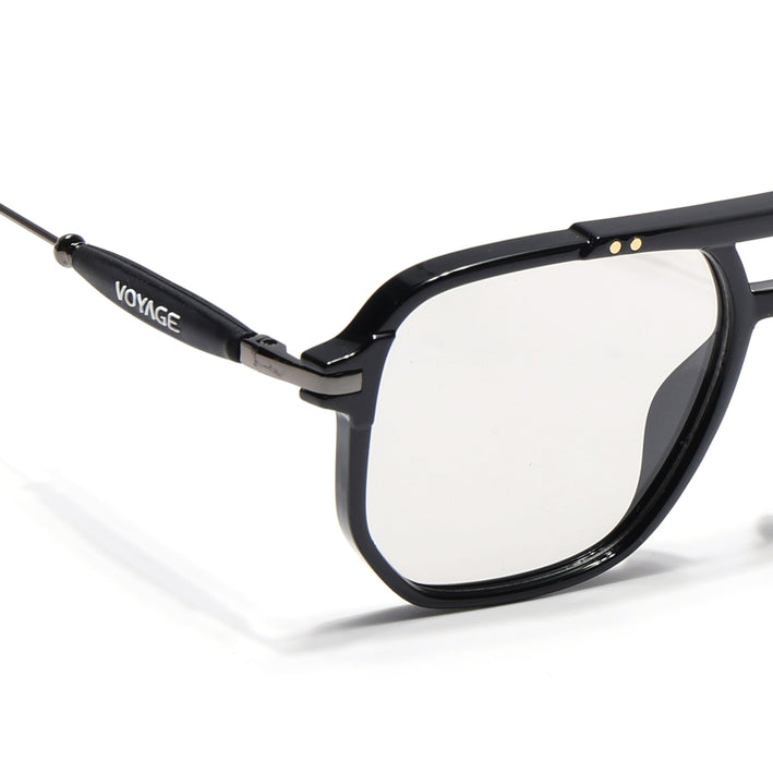 Voyage Exclusive Black Wayfarer Eyeglasses for Men & Women - MG5439-C1
