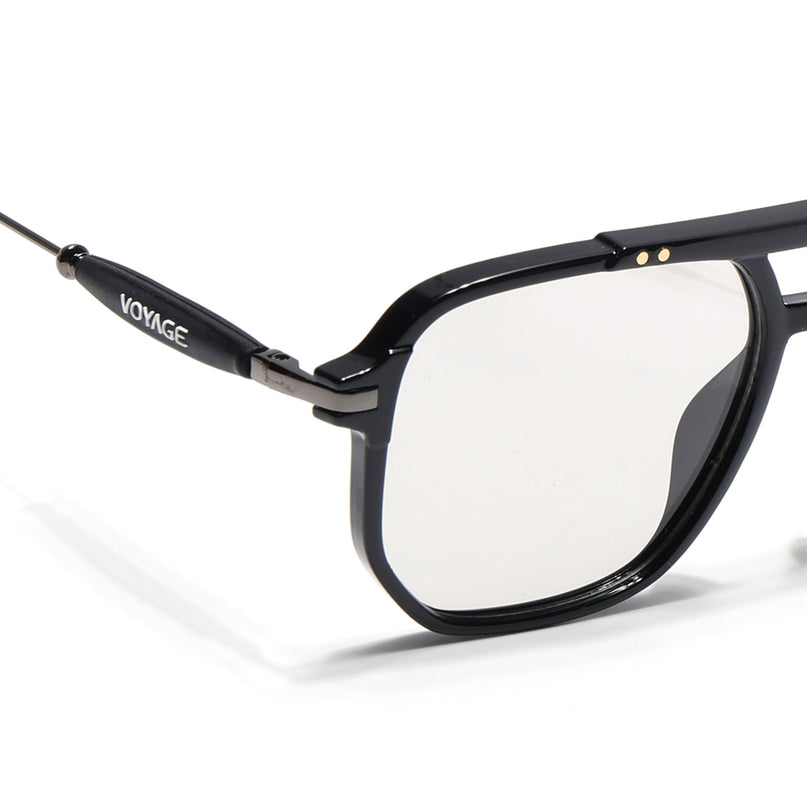 Voyage Exclusive Black Wayfarer Eyeglasses for Men & Women - MG5439-C1