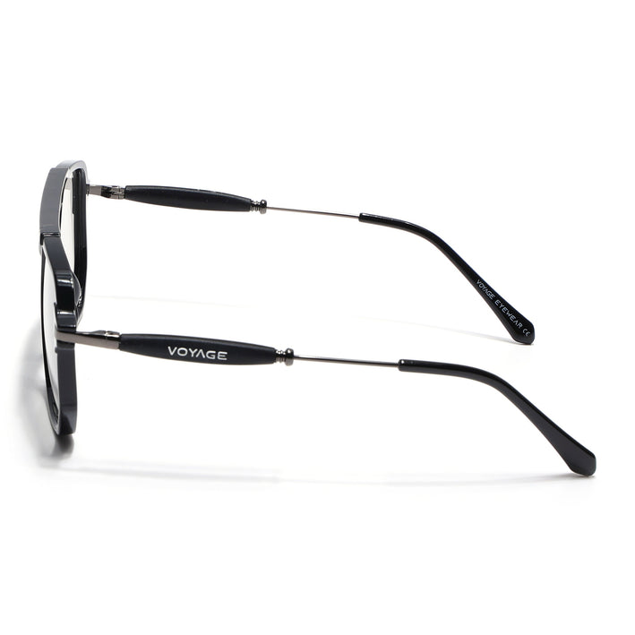 Voyage Exclusive Black Wayfarer Eyeglasses for Men & Women - MG5439-C1