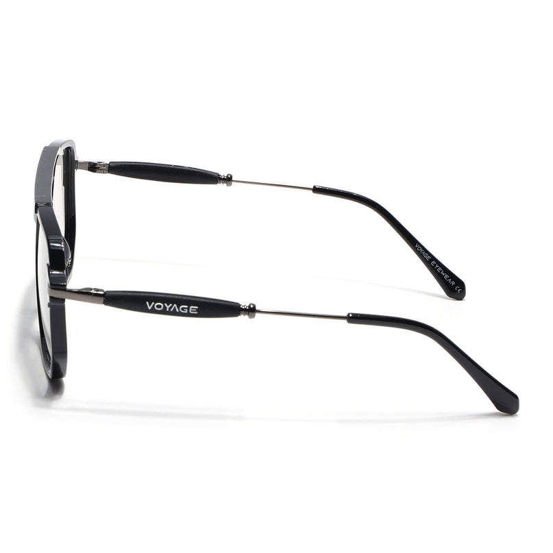 Voyage Exclusive Black Wayfarer Eyeglasses for Men & Women - MG5439-C1