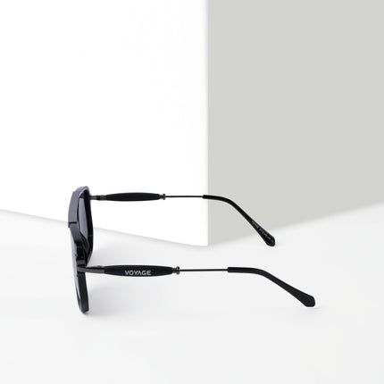 Wayfarer Polarized Sunglasses (Shine Black Lens | Black Frame - PMG5440)