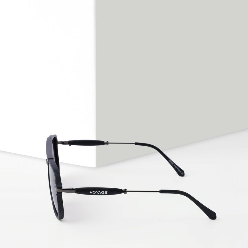Wayfarer Polarized Sunglasses (Matt Black Lens | Black Frame - PMG5441)