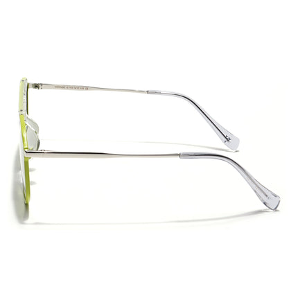 Voyage Select Wayfarer Polarized Sunglasses (Green Lens | Green & Transparent Frame - SLPMG6280)