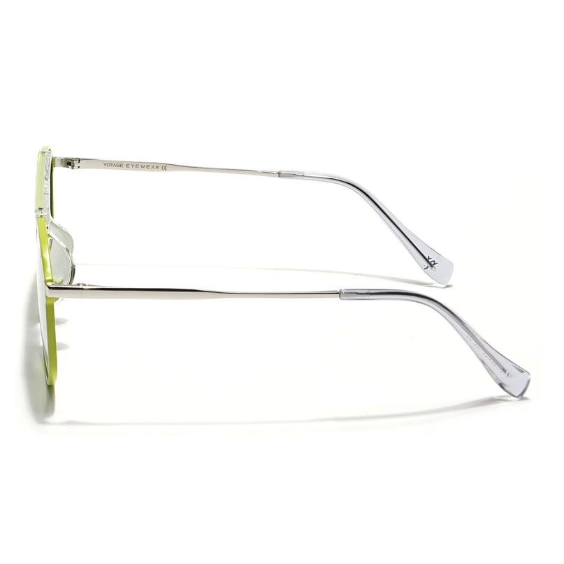 Voyage Select Wayfarer Polarized Sunglasses (Green Lens | Green & Transparent Frame - SLPMG6280)