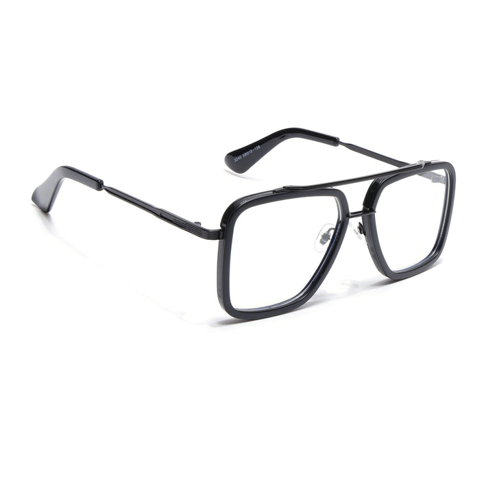 Voyage Black Wayfarer Eyeglasses for Men & Women - MG5214-C1