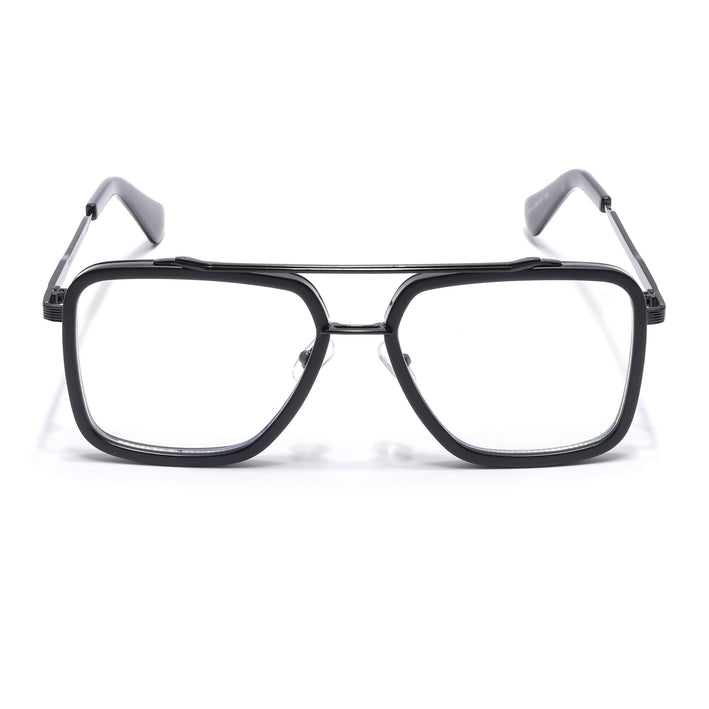 Voyage Black Wayfarer Eyeglasses for Men & Women - MG5214-C1