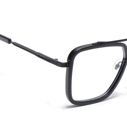 Voyage Black Wayfarer Eyeglasses for Men & Women - MG5214-C1