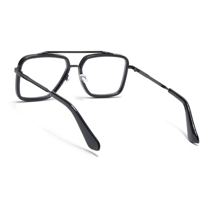 Voyage Black Wayfarer Eyeglasses for Men & Women - MG5214-C1