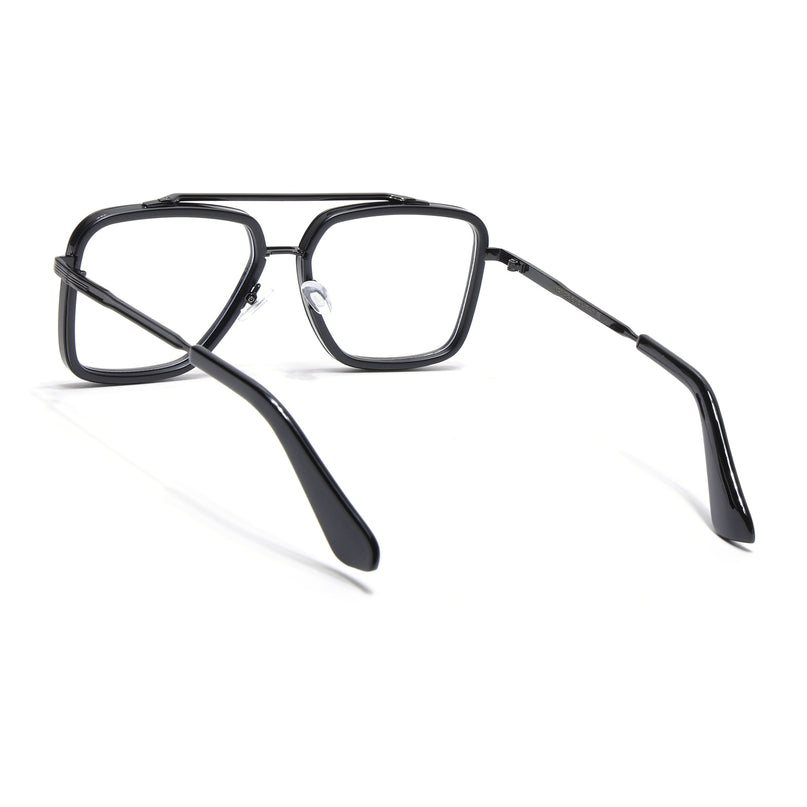 Voyage Black Wayfarer Eyeglasses for Men & Women - MG5214-C1