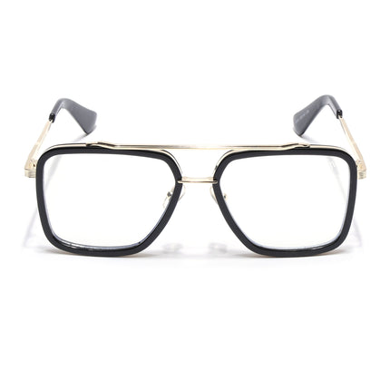 Voyage Black & Golden Wayfarer Eyeglasses for Men & Women - MG5215-C2