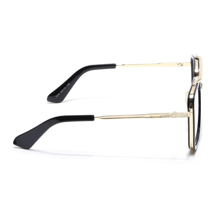 Voyage Black & Golden Wayfarer Eyeglasses for Men & Women - MG5215-C2