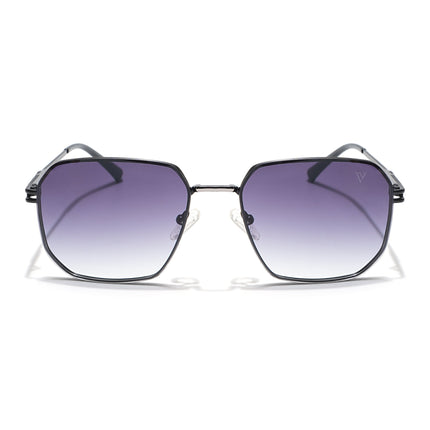 Voyage Select Square Sunglasses (Grey & Clear Lens | Black Frame - SLMG6308)