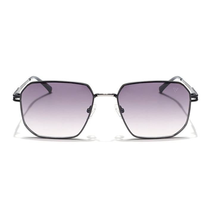 Voyage Select Square Sunglasses (Grey & Pink Lens | Black Frame - SLMG6309)
