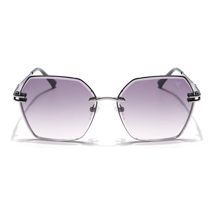 Voyage Select Over Size Sunglasses (Grey & Clear Lens | Grey Frame - SLMG6253)