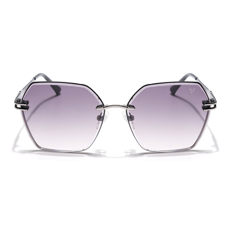 Voyage Select Over Size Sunglasses (Grey & Clear Lens | Grey Frame - SLMG6253)