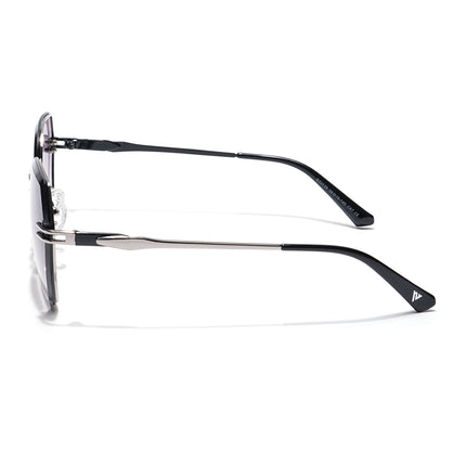 Voyage Select Over Size Sunglasses (Grey & Clear Lens | Grey Frame - SLMG6253)