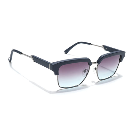 Voyage Select Square Polarized Sunglasses (Grey & Blue Lens | Navy Blue & Grey Frame - SLPMG6295)