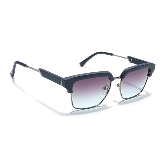 Voyage Select Square Polarized Sunglasses (Grey & Blue Lens | Navy Blue & Grey Frame - SLPMG6295)