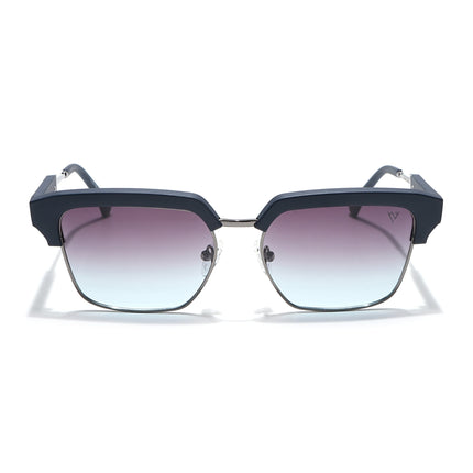 Voyage Select Square Polarized Sunglasses (Grey & Blue Lens | Navy Blue & Grey Frame - SLPMG6295)