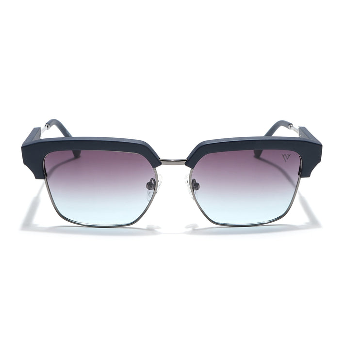 Voyage Select Square Polarized Sunglasses (Grey & Blue Lens | Navy Blue & Grey Frame - SLPMG6295)