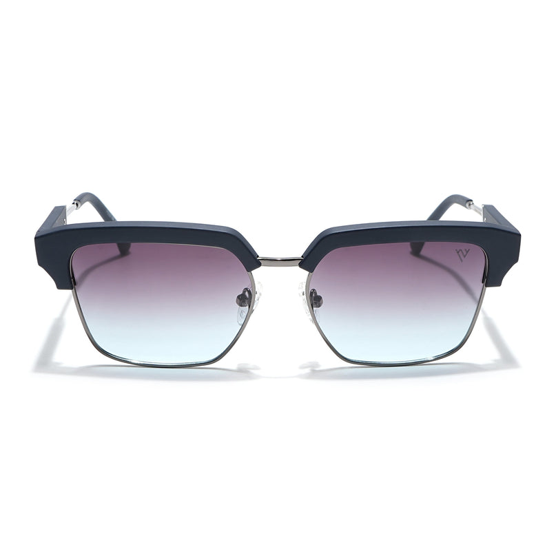 Voyage Select Square Polarized Sunglasses (Grey & Blue Lens | Navy Blue & Grey Frame - SLPMG6295)