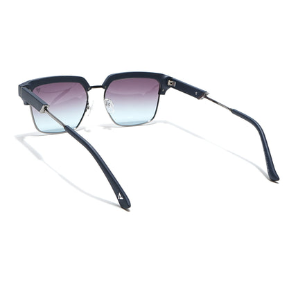 Voyage Select Square Polarized Sunglasses (Grey & Blue Lens | Navy Blue & Grey Frame - SLPMG6295)