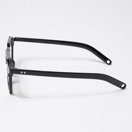 Eyejack Shine Black Square Eyeglasses for Men & Women (3327CL504-C1)