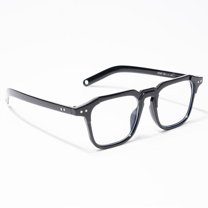 Eyejack Shine Black Square Eyeglasses for Men & Women (3327CL504-C1)