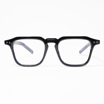 Eyejack Shine Black Square Eyeglasses for Men & Women (3327CL504-C1)