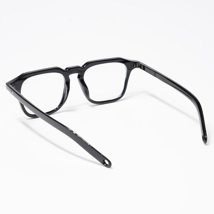 Eyejack Shine Black Square Eyeglasses for Men & Women (3327CL504-C1)