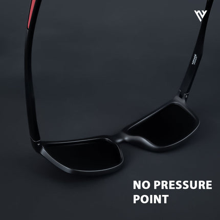 Terra | Wayfarer Matt Black Wayfarer Polarized Sunglasses - PMG3963