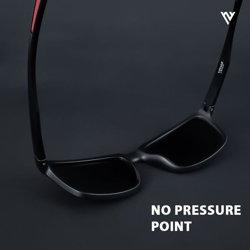 Terra | Wayfarer Matt Black Wayfarer Polarized Sunglasses - PMG3963