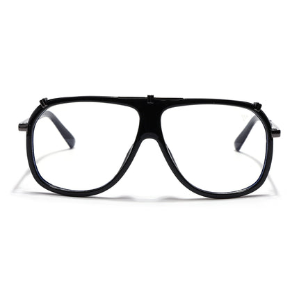 Voyage Black & Grey Wayfarer Eyeglasses for Men & Women - MG5222-C3