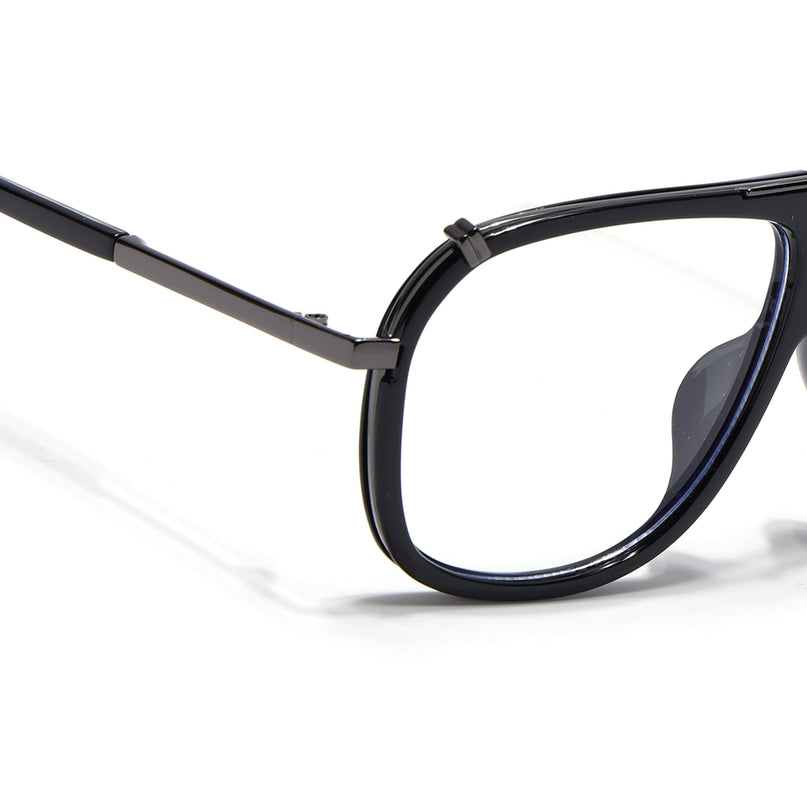 Voyage Black & Grey Wayfarer Eyeglasses for Men & Women - MG5222-C3