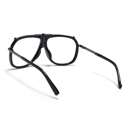 Voyage Black & Grey Wayfarer Eyeglasses for Men & Women - MG5222-C3