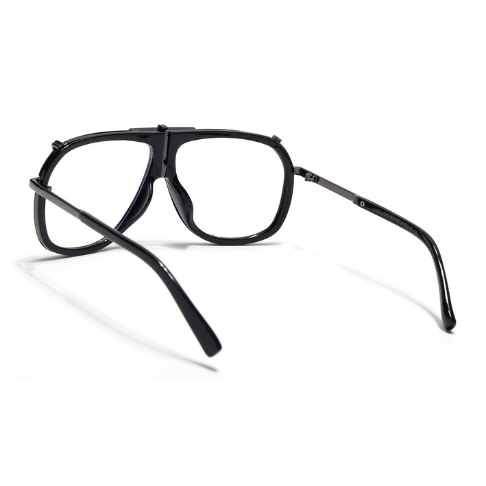 Voyage Black & Grey Wayfarer Eyeglasses for Men & Women - MG5222-C3
