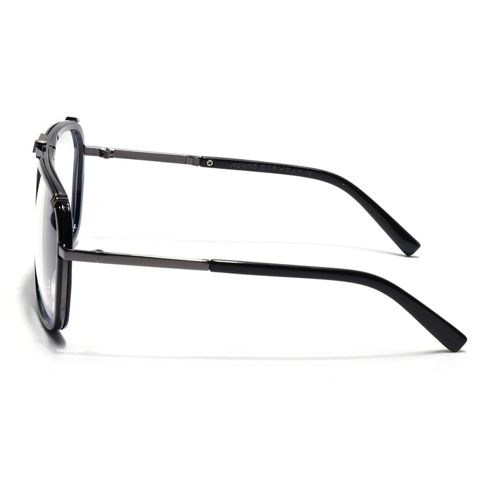 Voyage Black & Grey Wayfarer Eyeglasses for Men & Women - MG5222-C3