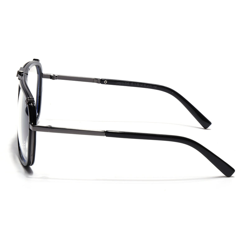 Voyage Black & Grey Wayfarer Eyeglasses for Men & Women - MG5222-C3