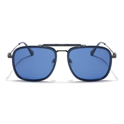 Voyage Select Wayfarer Polarized Sunglasses (Blue Lens | Navy Blue & Grey Frame - SLPMG6257)